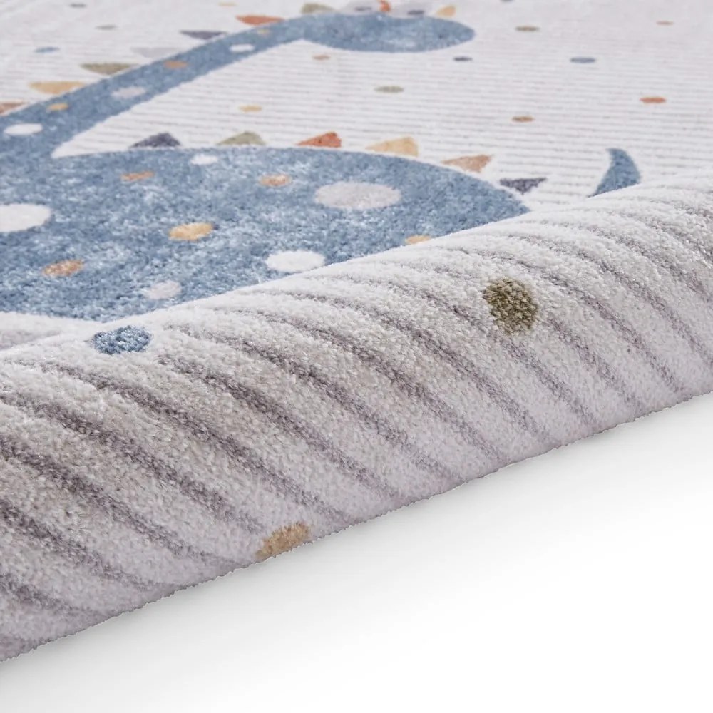 Niebiesko-jasnoszary dywan dziecięcy 120x170 cm Vida Kids Dinosaur – Think Rugs