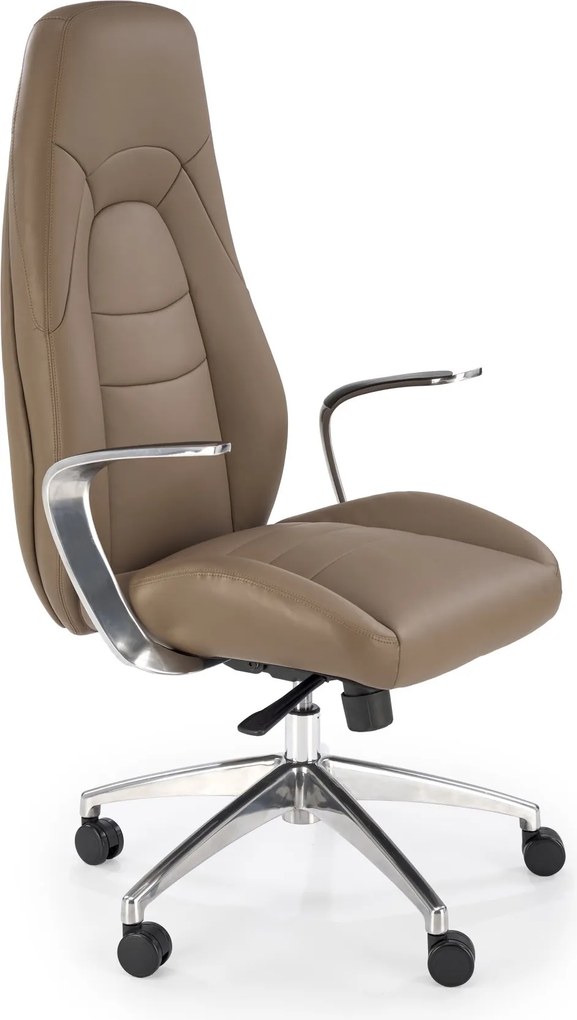 Ciemno-beżowy fotel gabinetowy Darwin Halmar