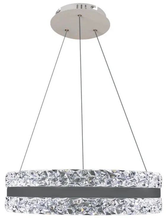 LED regulowany żyrandol na linkę LED/80W/230V 3000-6500K biały + DO