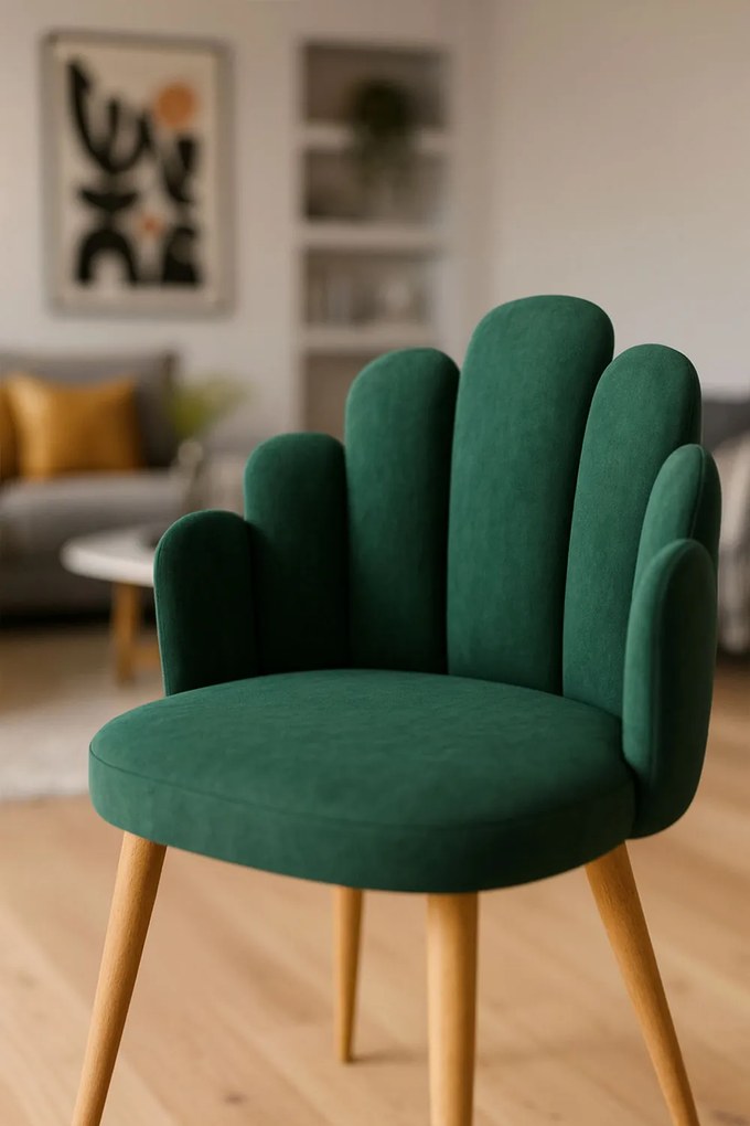 Rcznie aksamitne krzeso