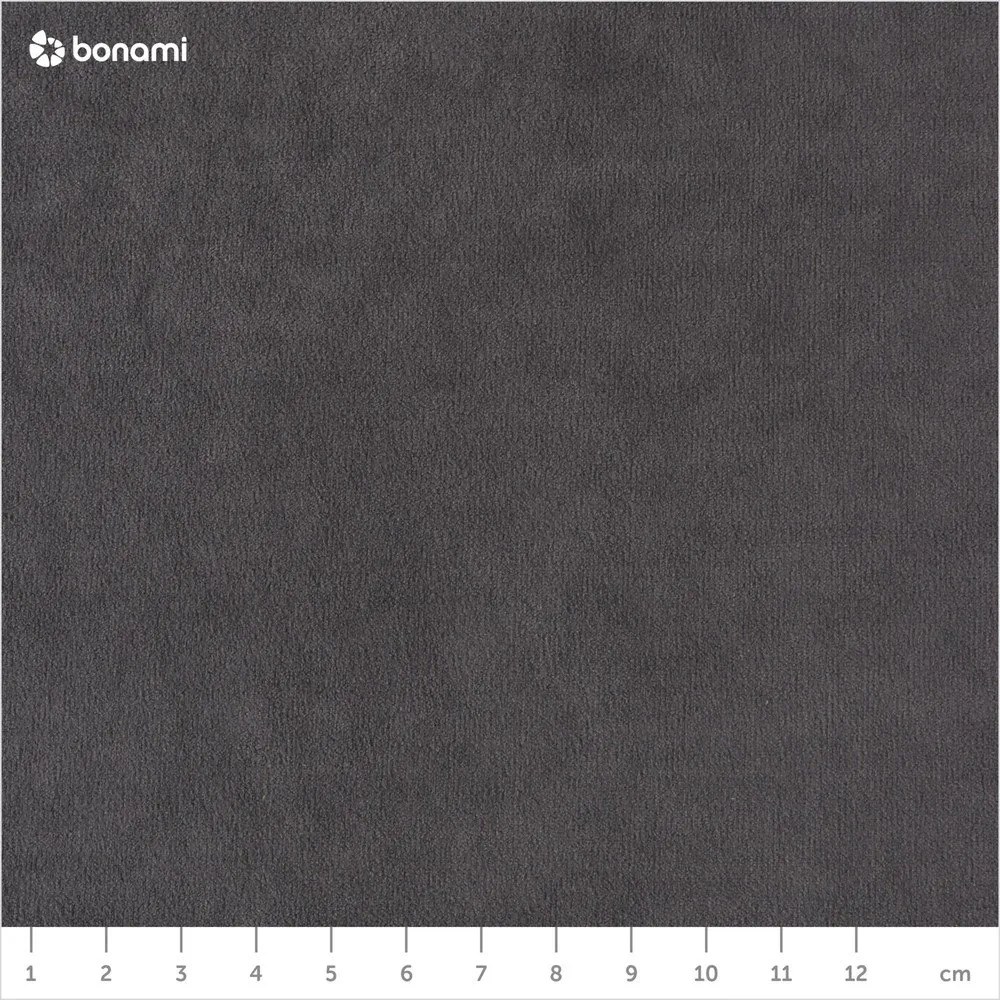 Ciemnoszary aksamitny rozkładany narożnik (prawostronny/w kształcie litery U) Sweet Harmony – Miuform