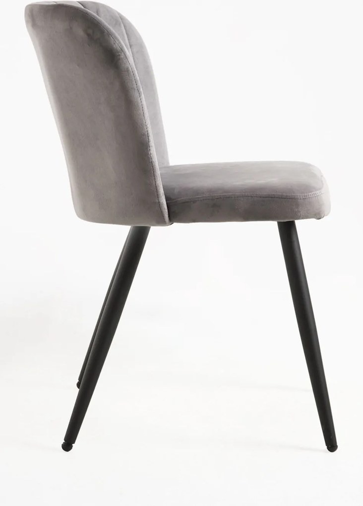 Zestaw 4 Krzese Luk Aksamitne