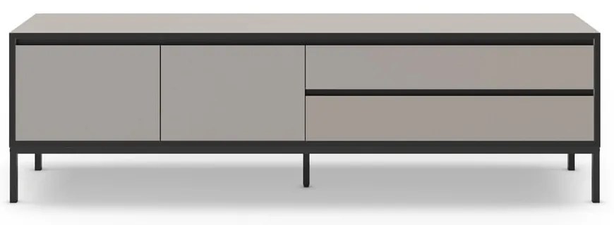 Szarobeżowa szafka pod TV 180x55 cm Lorenza – Marckeric