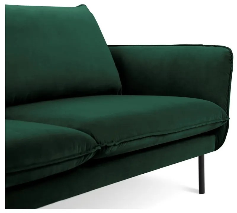 Zielona aksamitna sofa Cosmopolitan Design Vienna, 200 cm