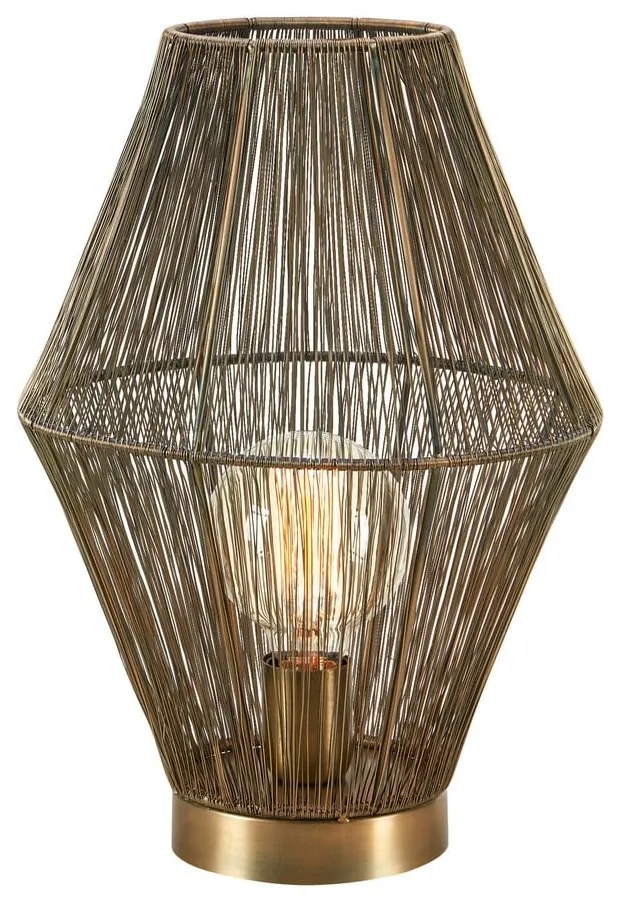 Lampa stołowa w kolorze brązu z metalowym kloszem (wys. 38 cm) Casa – Markslöjd