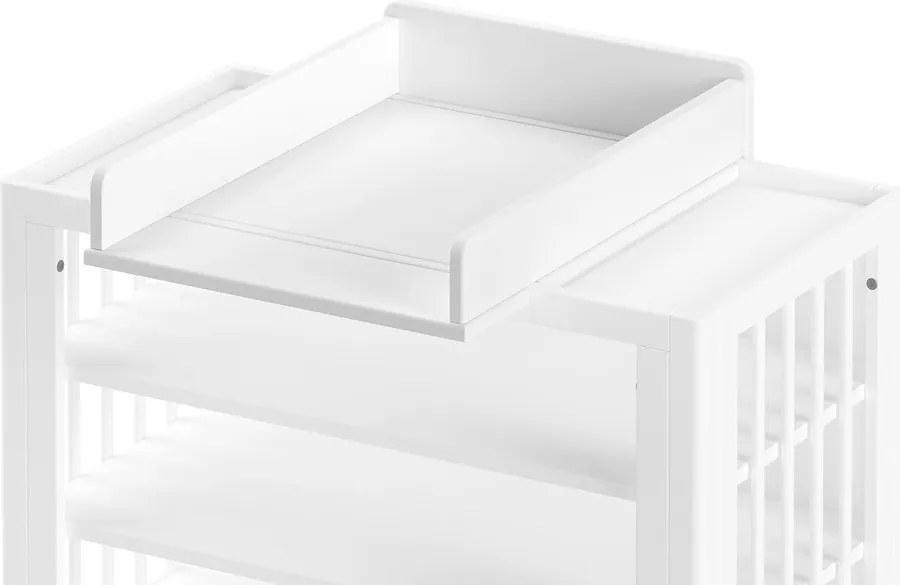 Biały przewijak z litego drewna bukowego Forrest – Vipack