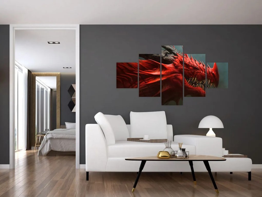 Obraz - Smok (125x70 cm)