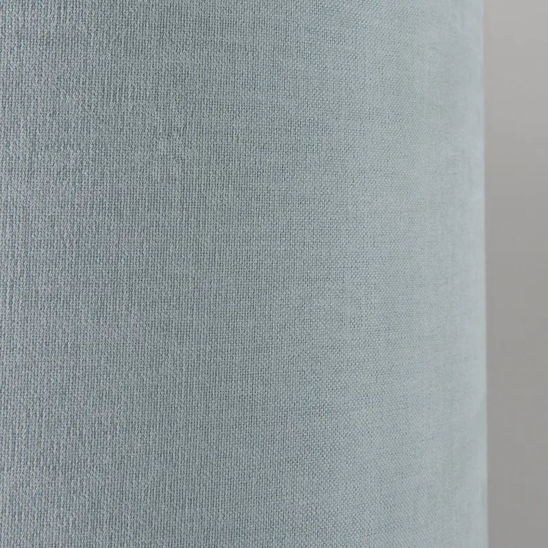 Lampa wisząca czarna z kloszem 35 cm jasnoniebieski regulowany - Blitz