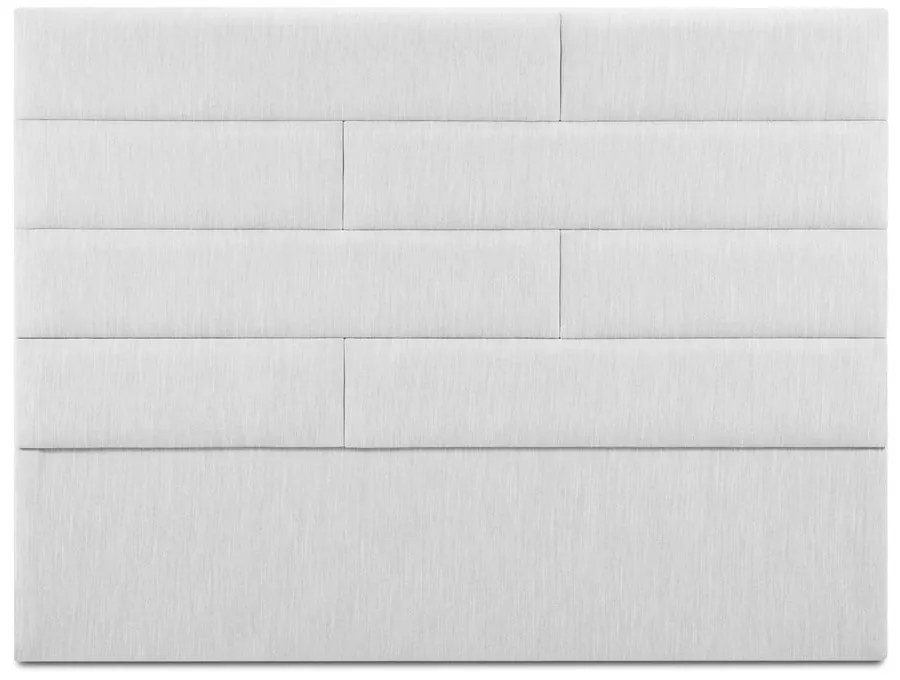 Jasnoszary tapicerowany zagłówek 140x120 cm NY – Cosmopolitan Design