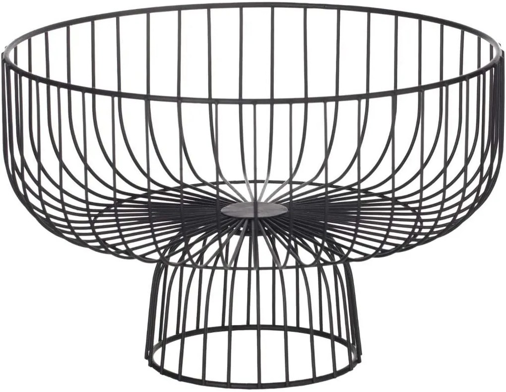 Kosz na owoce z podstawą, metal, 28 cm