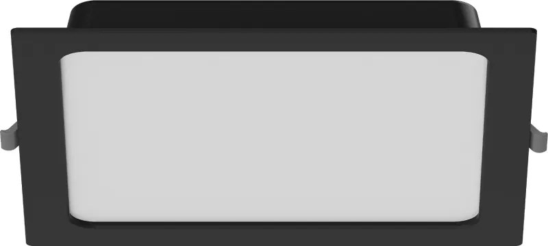 Mexen LDRR panel sufitowy downlight LED wpuszczany 22 x 22 cm, 18W, Neutralna - 4000K, 1350 lm, czarny - L211-022-1840-70