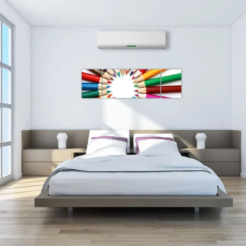 Obraz kredek (170x50 cm)