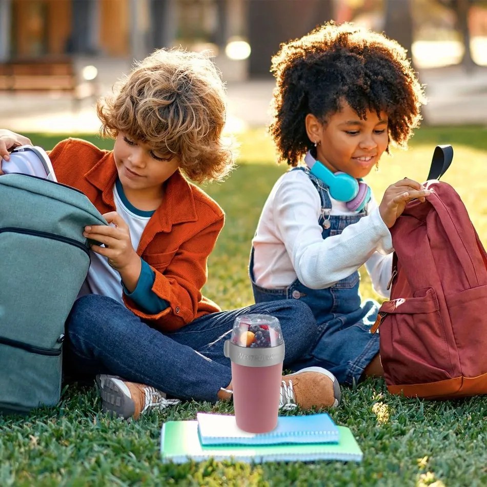 Westmark Dwuczęściowy pojemnik na żywność, 700 ml, różowy, S