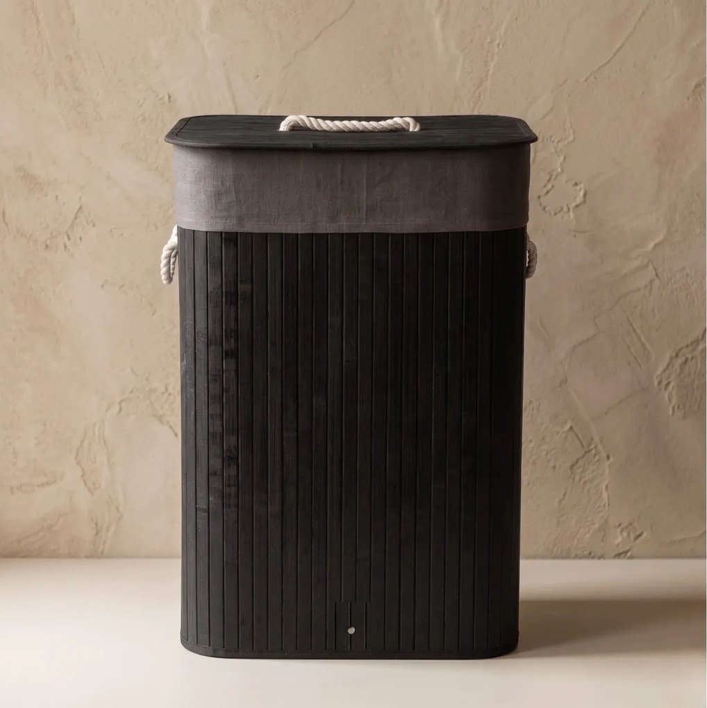 Bambusowy kosz na pranie SADE, 80 l