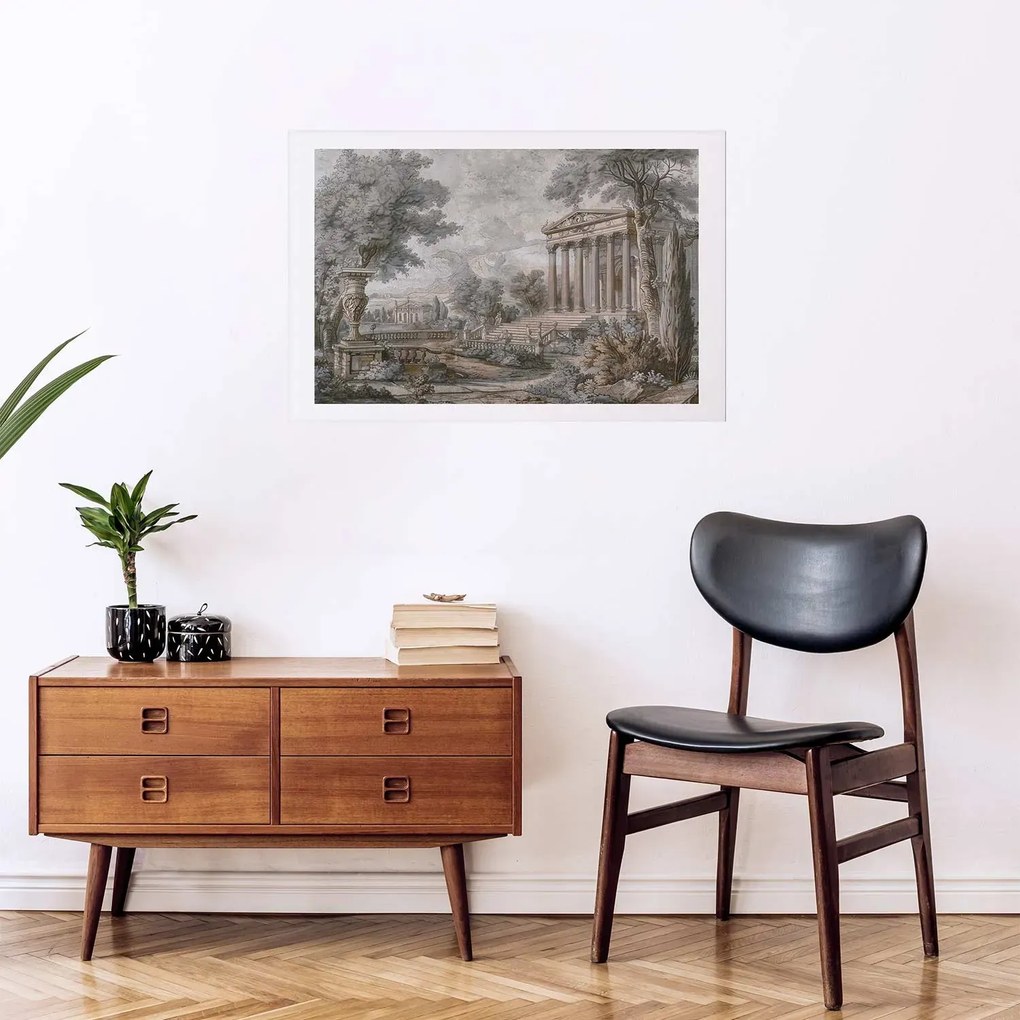 Plakat Świątynia na wzgórzu 30x21 cm bez ramy z marginesem ARTGEIST B