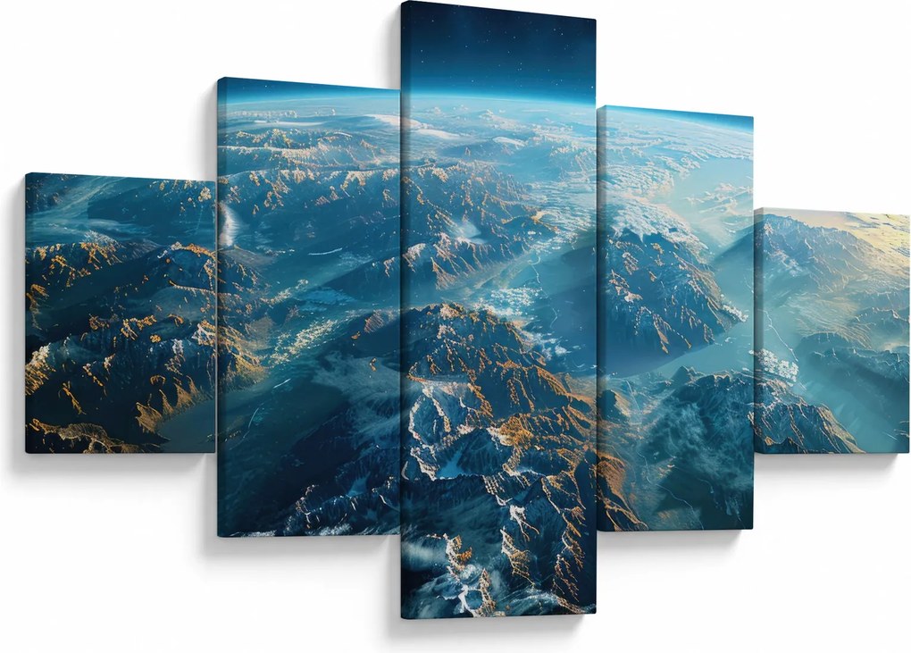Obraz - Widok z kosmosu (125x70 cm)