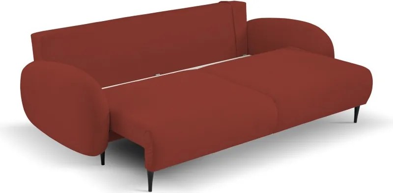 Sofa SOFT z funkcja spania i pojemnikiem CZERWONY RUN AGAIN 55