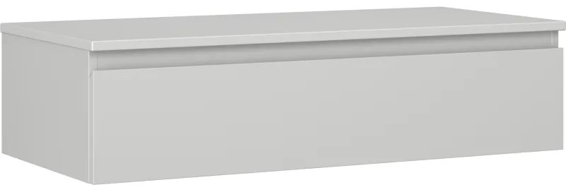 Mexen Orio szafka łazienkowa podumywalkowa 100 cm z blatem, 1 szuflada, szara mat - 91A10-10023-1-BFC62
