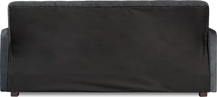 Sofa z Funkcją Spania PORTO Wersalka Rozkładana Dwuosobowa Szara Nowoczesna do Salonu