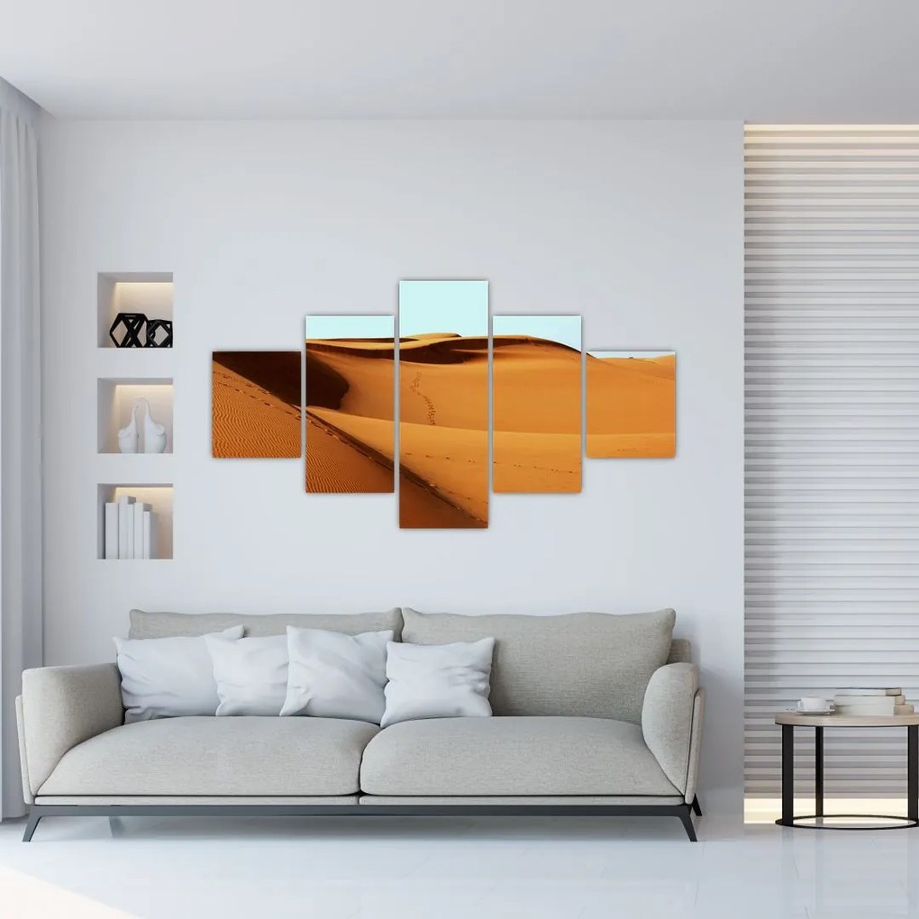 Obraz - Ślady na pustyni (125x70 cm)