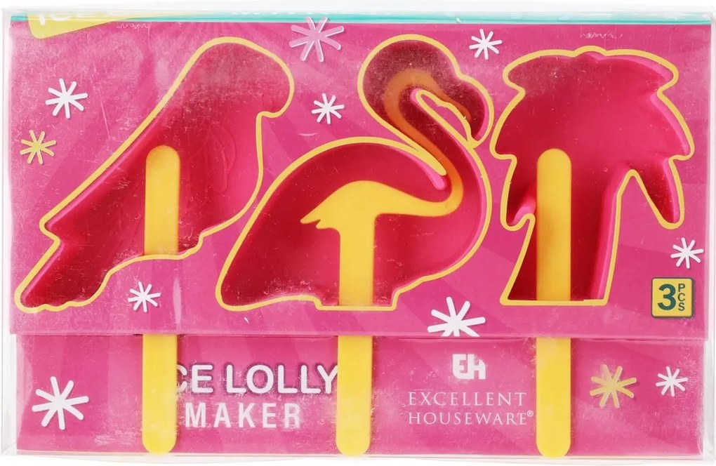 EH Foremka do lodów Tropical Animals, mix kolorów