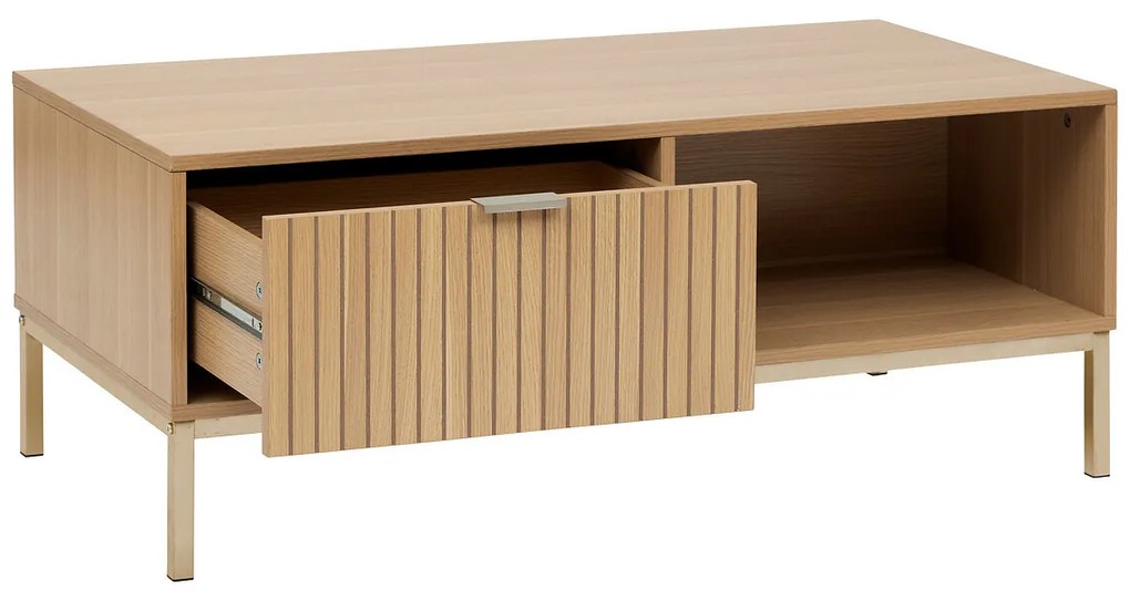 Niski stolik kawowy prostokątny TASSO, 100 x 50 x 40 cm