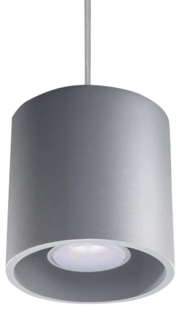 Lampa wisząca ORBIS 1 szara SOLLUX LIGHTING