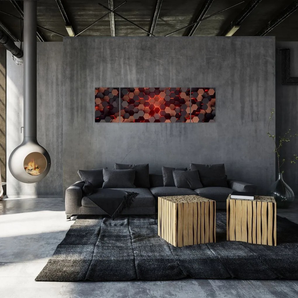 Obraz - Futurystyczna abstrakcja (170x50 cm)