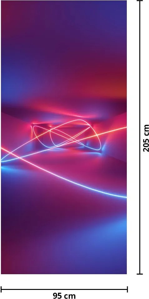 Fototapeta na drzwi - Nowoczesna abstrakcja (95x205cm)