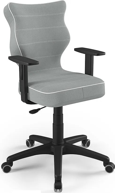 Krzesło do biurka Duo Black rozmiar 5 (146-176,5 cm) regulowane podłokietniki