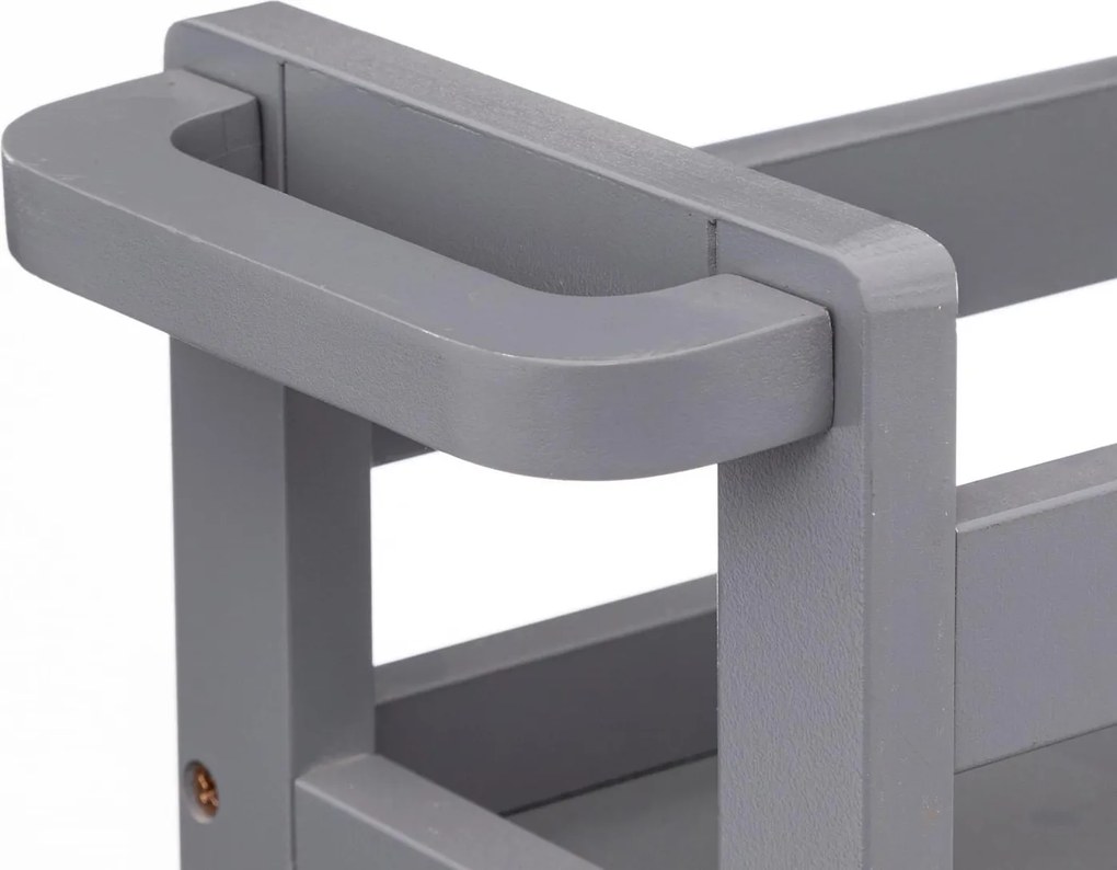 Bardzo wąski regał łazienkowy na kółkach, 3 półki, szer. 15 cm