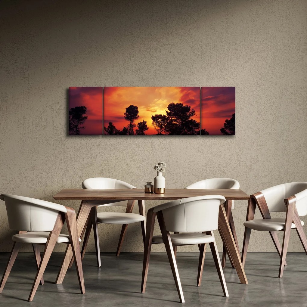 Obraz zachodu słońca (170x50 cm)