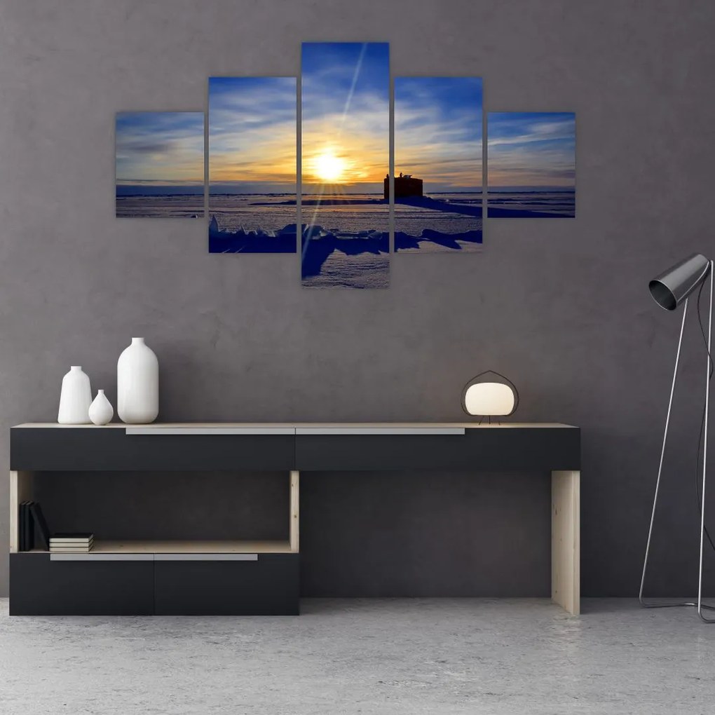 Obraz - krajobraz polarny (125x70 cm)