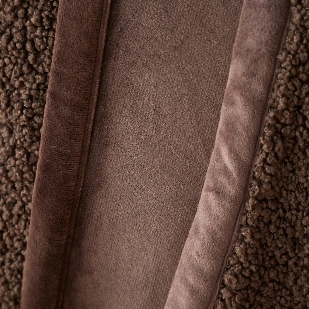 Brązowy koc z mikropluszu 130x170 cm Velvet Boucle – Catherine Lansfield