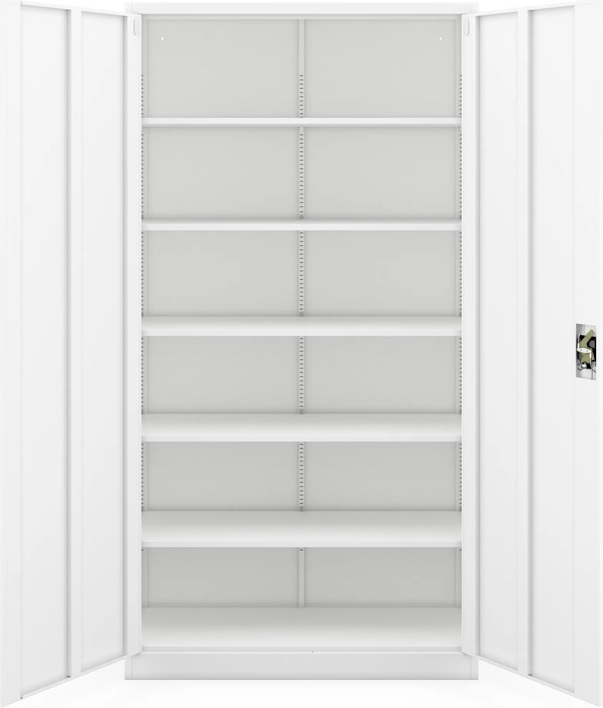 Szafa biurowa metalowa biała JAN II H2200 1150 x 2200 x 400 mm