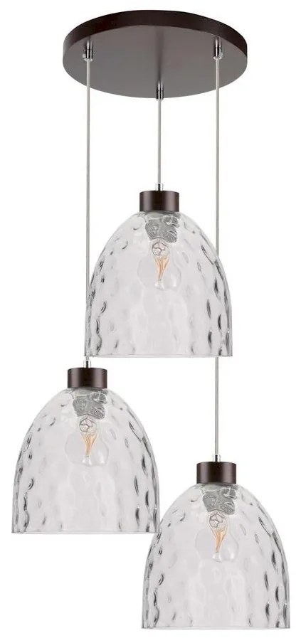 Spot-Light 1450376 - Żyrandol na lince AURA 3xE27/60W/230V