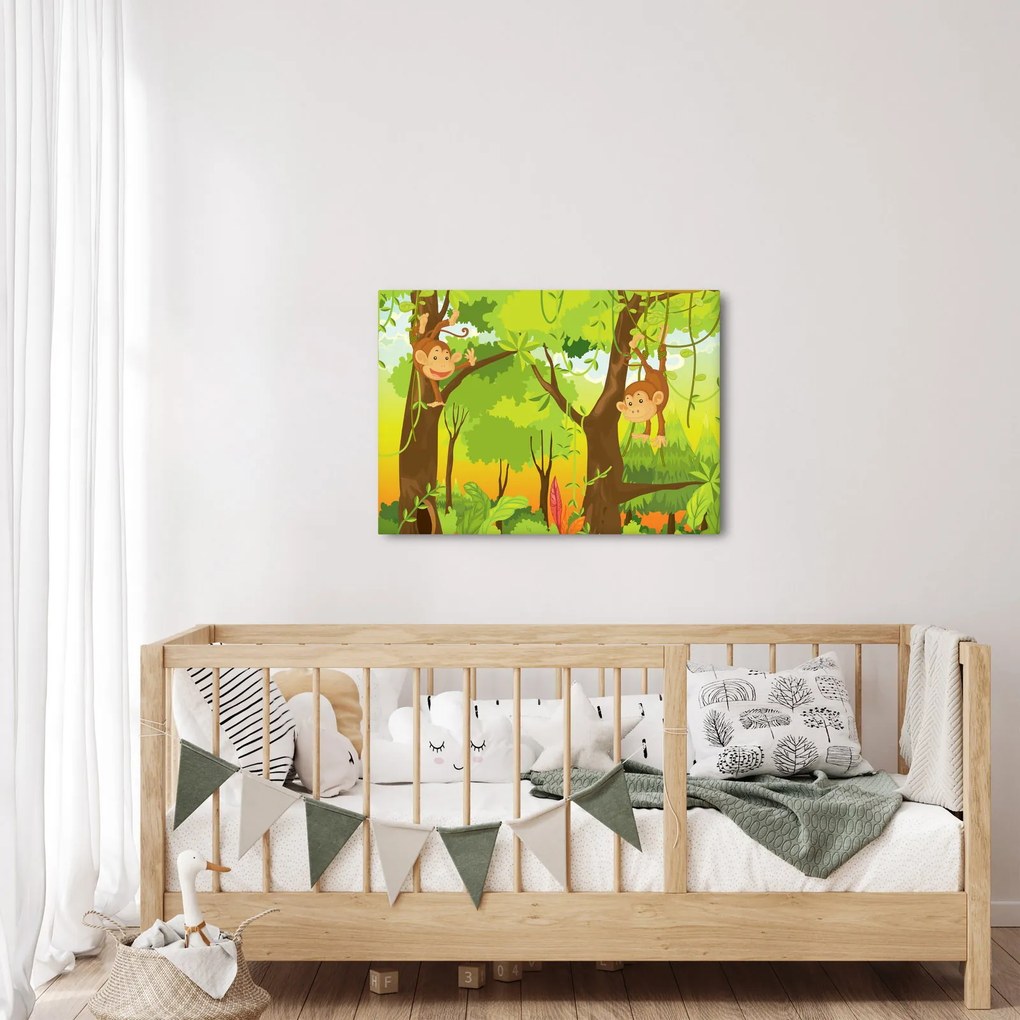 Obraz - Małpy (70x50 cm)