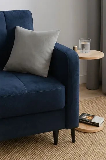 Minimalistyczny stolik pomocniczy dąb artisan + złoty Z7-S74