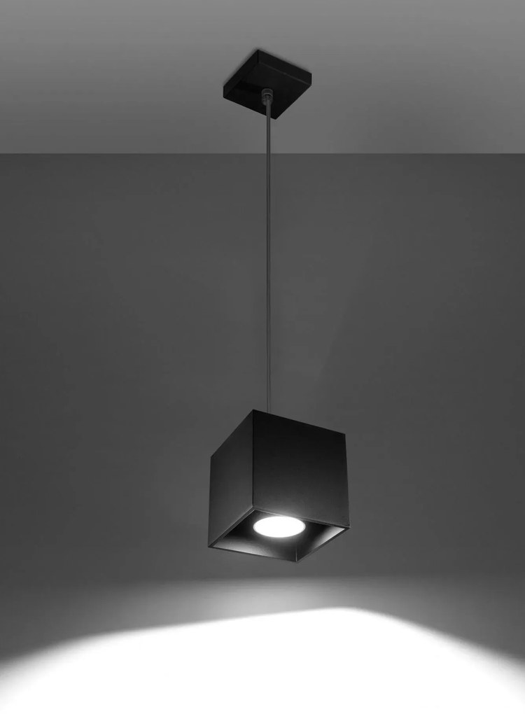 Kwadratowa lampa wisząca czarny M9-N97