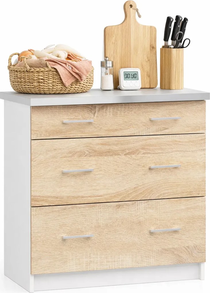 Dolna szafka komoda kuchenna dąb sonoma 80 cm G6-A33