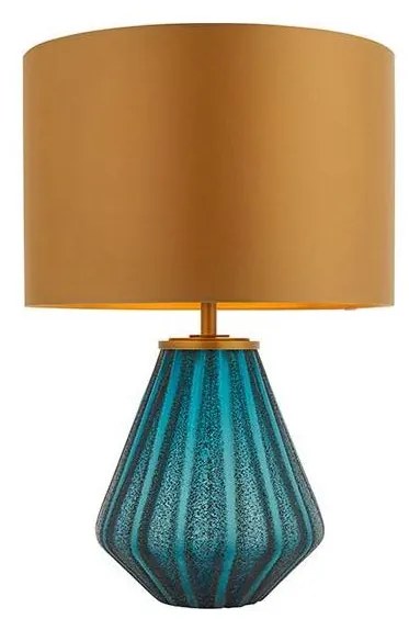 Endon 93059 - Lampa stołowa ALYSSIA 1xE27/10W/230V złota/niebieska