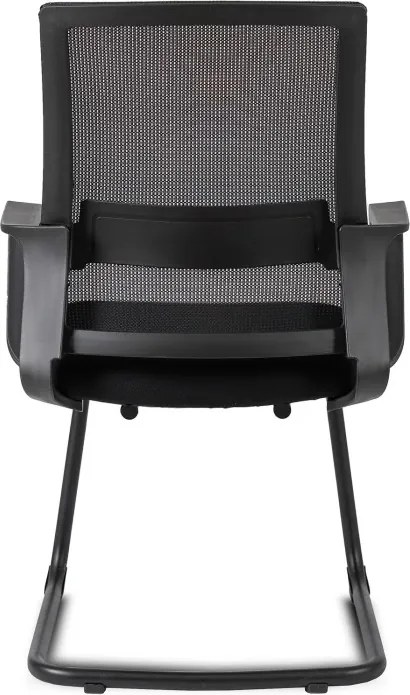Krzesło Konferencyjne Biurowe TAMMY Na Płozach Czarne Nowoczesne