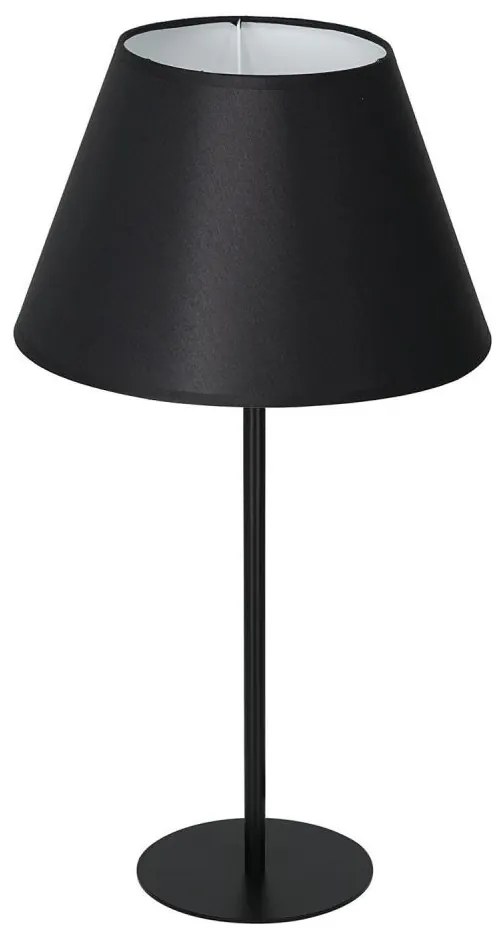 Lampa stołowa ARDEN 1xE27/60W/230V śr. 30 cm czarny/biały