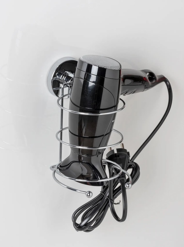 Uchwyt na suszarkę do włosów MILAZZO, Vacuum-Loc - stal chromowana, WENKO