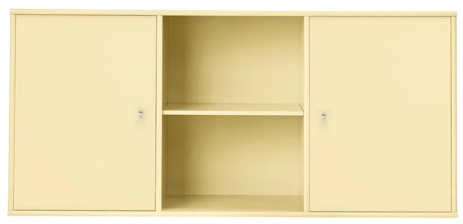 Jasnożółta niska komoda wisząca 133x61 cm Mistral – Hammel Furniture