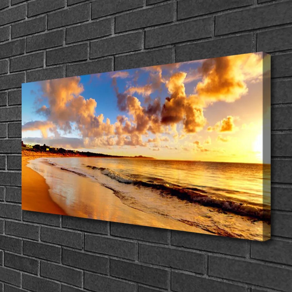 Obraz na płótnie Złoty Piasek nad Oceanem
