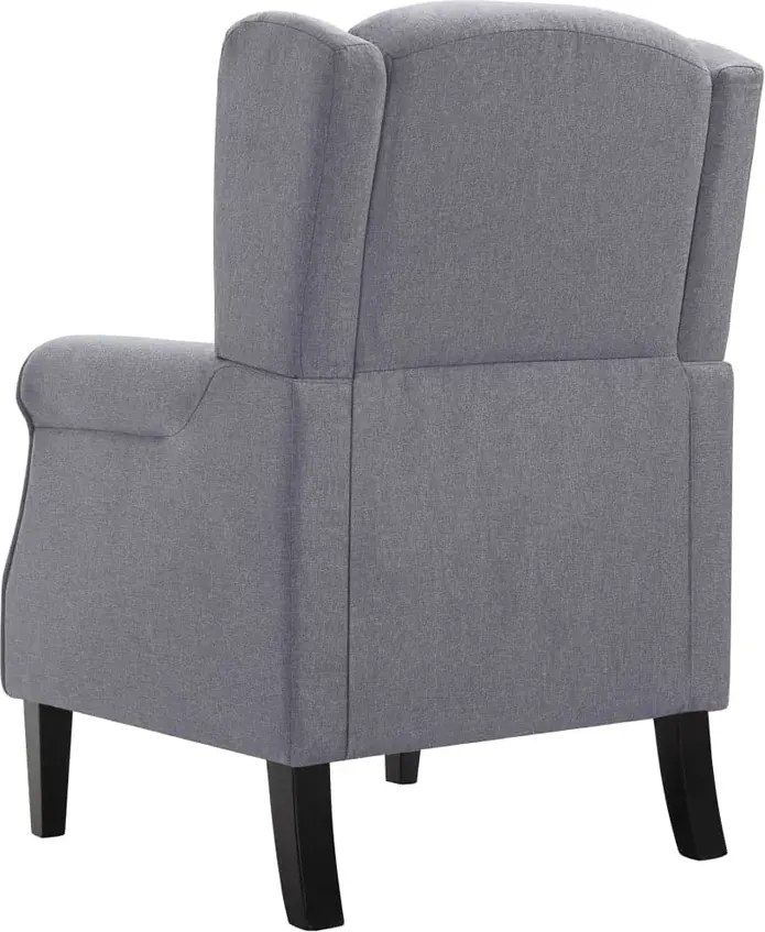 Ciemnoszary fotel uszak K7-R79