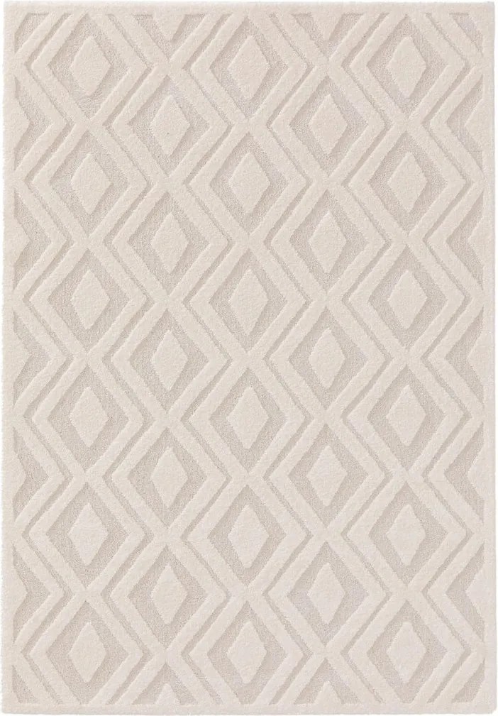 Kremowy dywan Eve C o prostokątnym kształcie