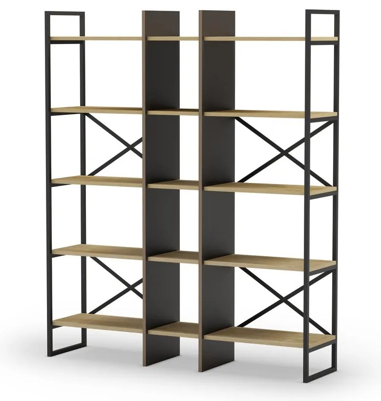 Regał w dekorze dębu 143,5x175 cm Ara – Marckeric
