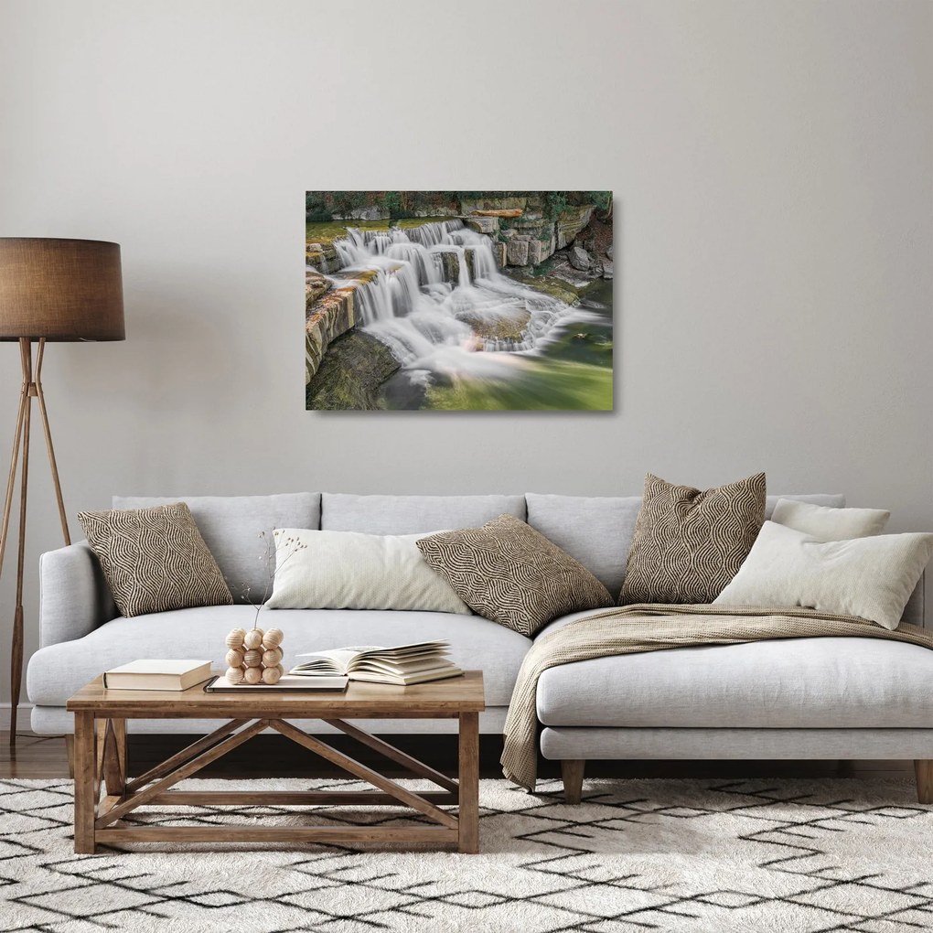 Obraz na szkle - wodospady (70x50 cm)